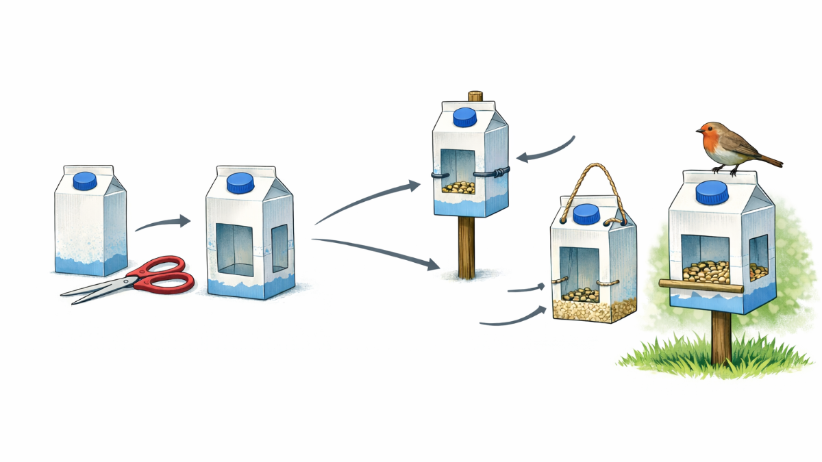 Questa primavera i giardinieri sono invitati a mettere vecchi cartoni del latte sui prati