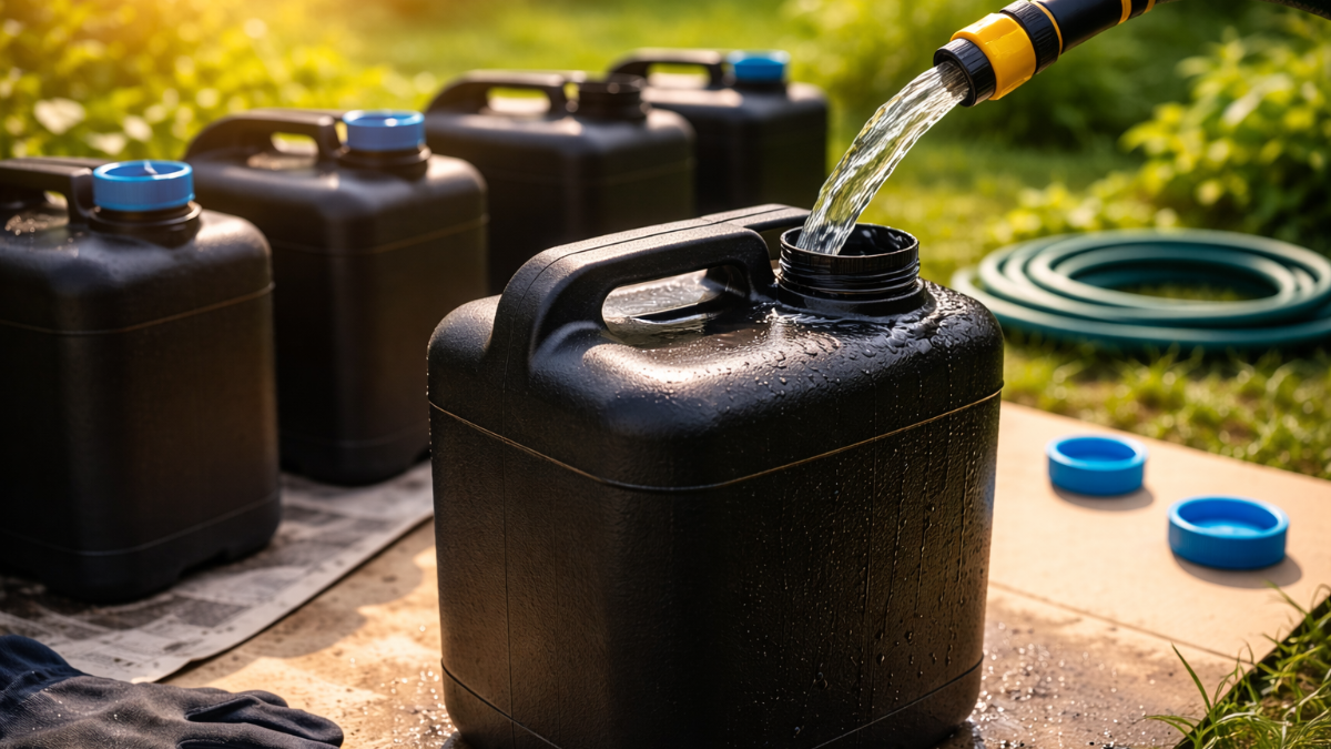 Un “accumulatore termico” gratuito fatto con taniche di plastica vuote: il trucco basato sulla fisica tiene lontane le gelate notturne senza usare elettricità 3 Un “accumulatore termico” gratuito fatto con taniche di plastica vuote: il trucco basato sulla fisica tiene lontane le gelate notturne senza usare elettricità