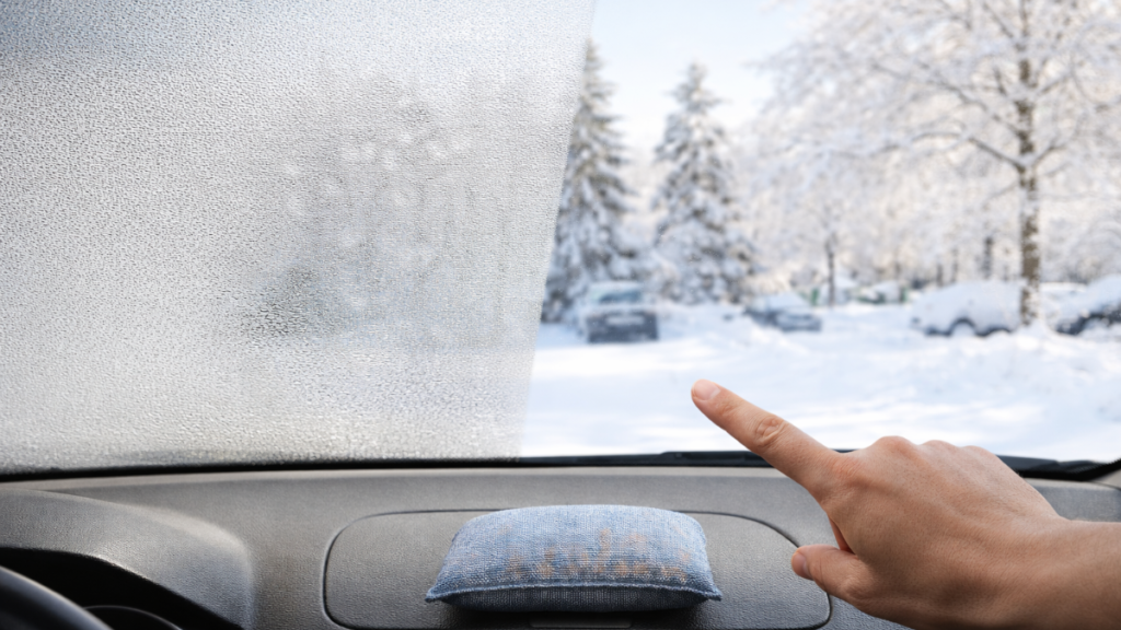 Mi sono dimenticato dei vetri appannati: ho messo un sacchetto sotto il parabrezza e ho guidato comodamente per tutto l’inverno