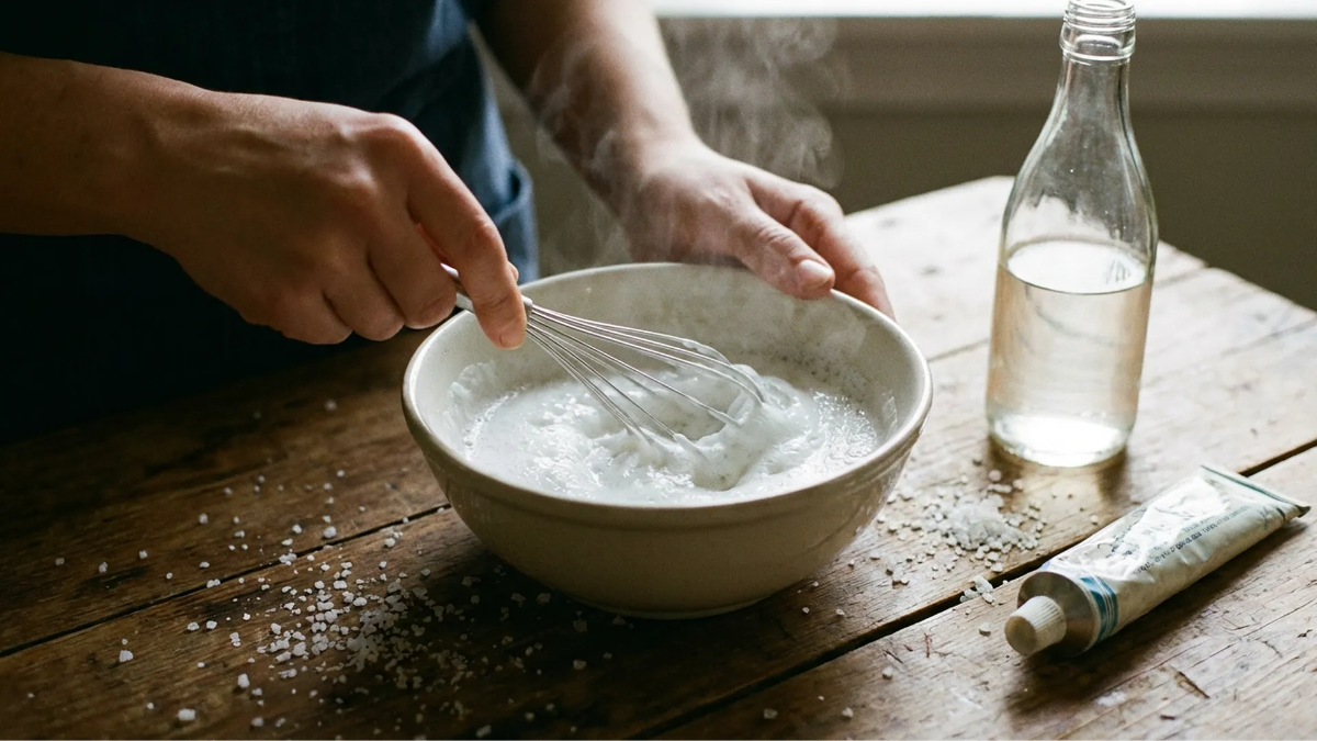 Perché le casalinghe mescolano l’aceto con il dentifricio: un trucco domestico inaspettato per le pulizie