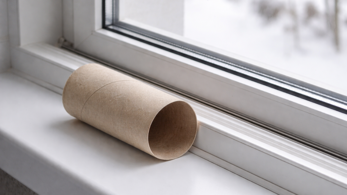 Provate ad appoggiare un rotolo di carta igienica al “telaio della finestra”… perché non conoscevo prima questa cosa geniale
