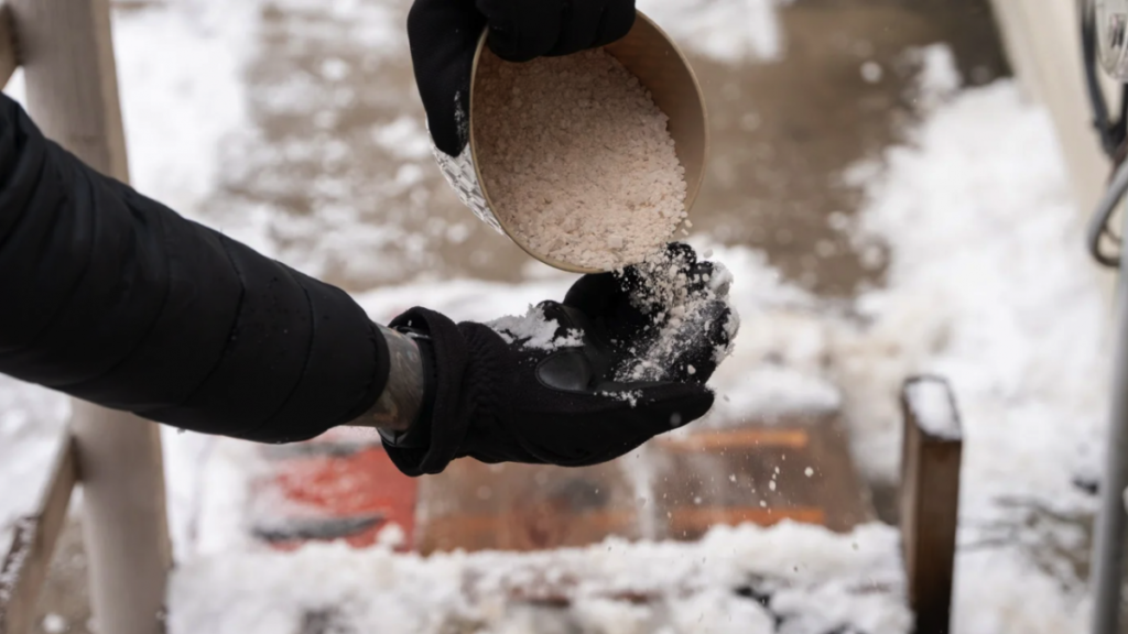 Spargete questo sui sampietrini al posto del sale e scioglierà tutto il ghiaccio